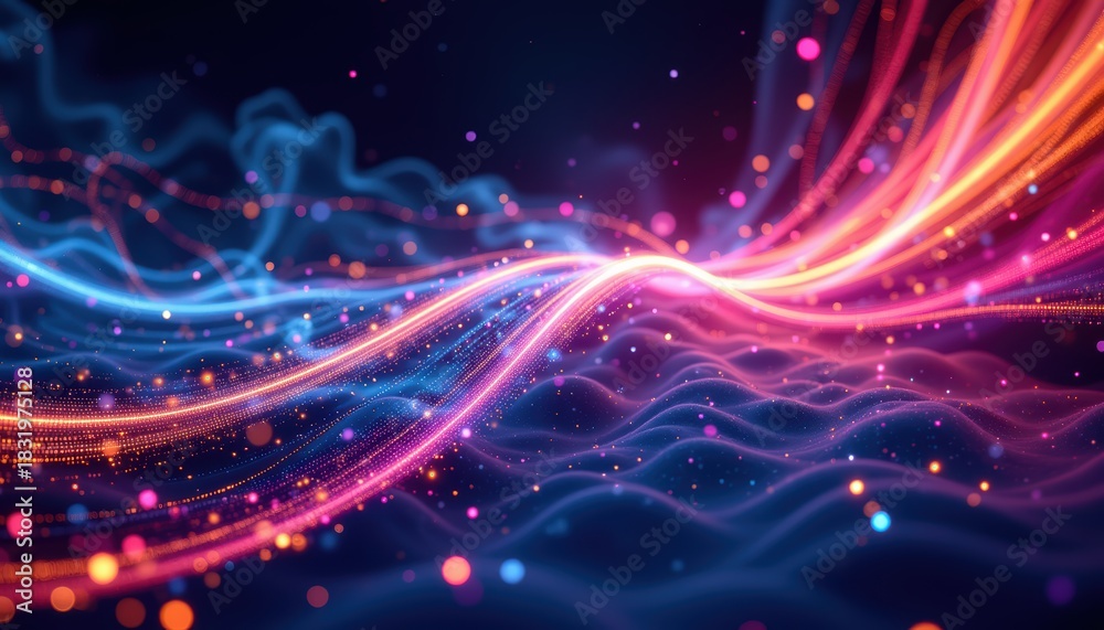 Fototapeta premium Colorful abstract background with blur vibrant and dynamic visual vibrant dynamic colorful abstract background featuring soft blur effect creating engaging visual texture