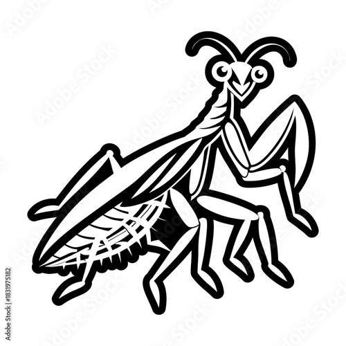  Glyph Style Mantis Symbols 