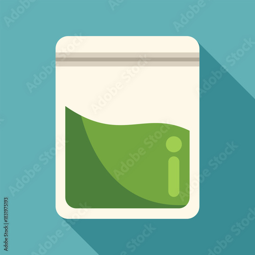 Plastic baggie filled with green substance, representing cannabis, drugs, or medical components