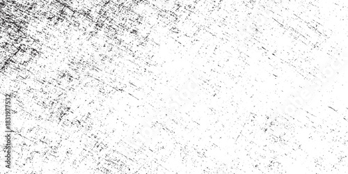 Dirty or dust film grain speck grit grunge overlay on white background grain noise particles Speckle grain dot white paper noise texture with distress effect vector illustration pattern