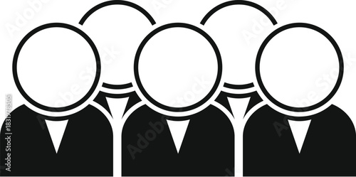 Group of people icon symbolizing teamwork, business, and users