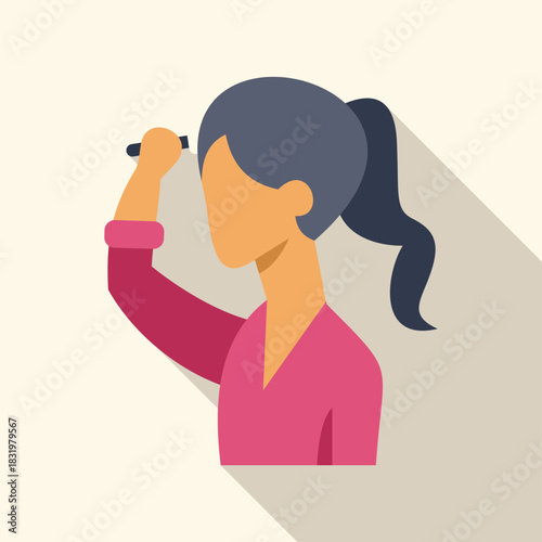 Woman applying cosmetic product to her face, representing beauty and self care