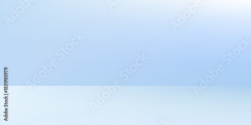 Modern blue studio room. Limbo light background. Abstract 3d backdrop for product presentation abstract