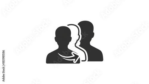 Team member transition new hire onboarding process human resources management concept vector design