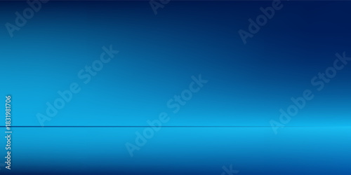 Blue abstract studio room. Limbo light background. Abstract 3d backdrop for product presentation. Minimal wall scene art modern abstract