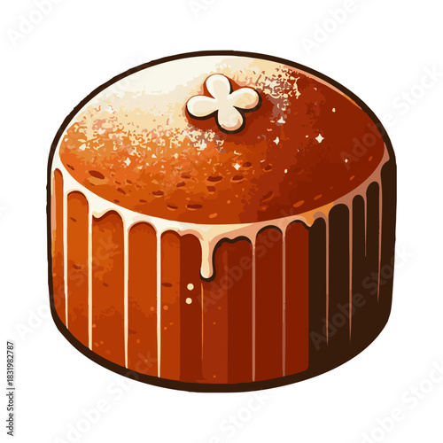 
gingerbread cake illustration design