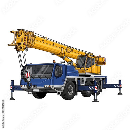 Heavy Duty Mobile Crane Truck for Construction and Industry.
