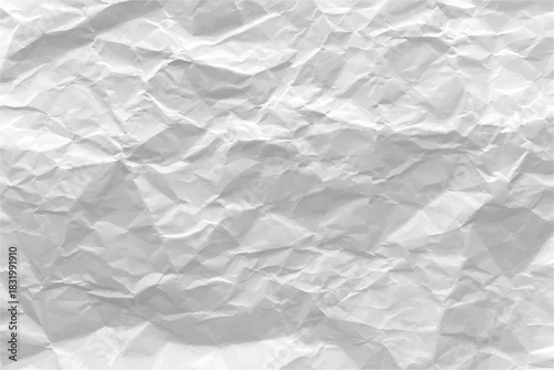 Old retro style of page with wrinkles and creases. Vector textured backdrop, empty mockup for copy space. Texture of background, typography design. Notebook sheet or crumpled empty note