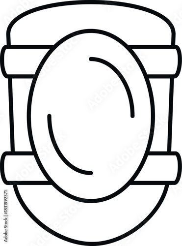 Knee pad providing orthopedic protection and support for active sports preventing injury