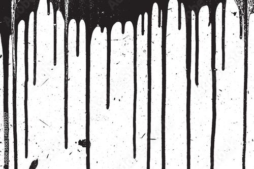 Extreme Black Dripping Paint Grunge Texture and Ink Stain Background