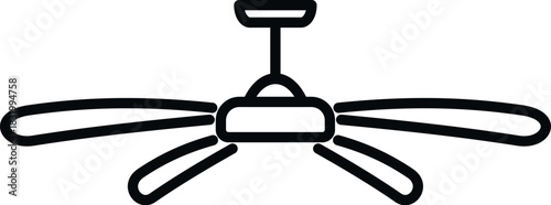 Ceiling fan representing a home appliance providing comfort and ventilation