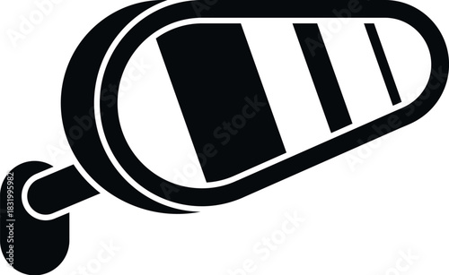 Car side mirror icon representing vehicle visibility and automotive safety