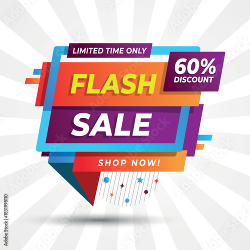 Dynamic Flash Sale Promotion Banner with Limited Stock Offer