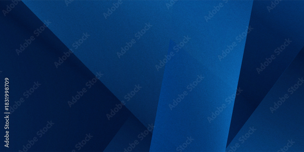 Obraz premium Black dark navy blue silver abstract pattern background. Geometric shape. Line triangle angle fold polygon diamond 3D. Color gradient ombre. Rough grain noise. Light shadow. Matte shimmer. Minimum.