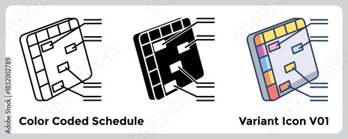 Color Coded Schedule
