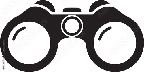 Binoculars Icon Illustration Search Exploration and Discovery Concept