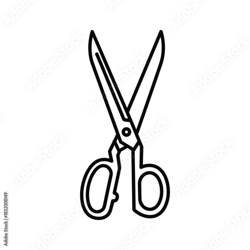 Open Scissors Outline Icon