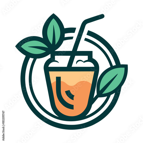 minimalist drinks logo
