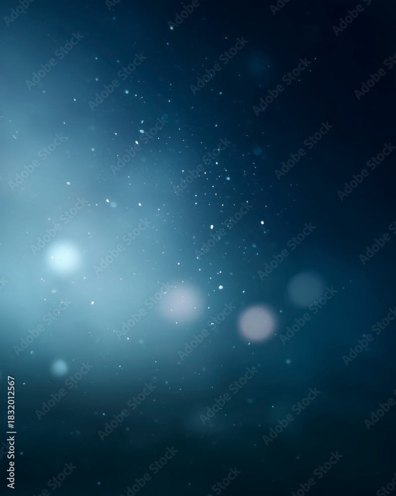Obraz premium Minimal Midnight Blue Winter Background