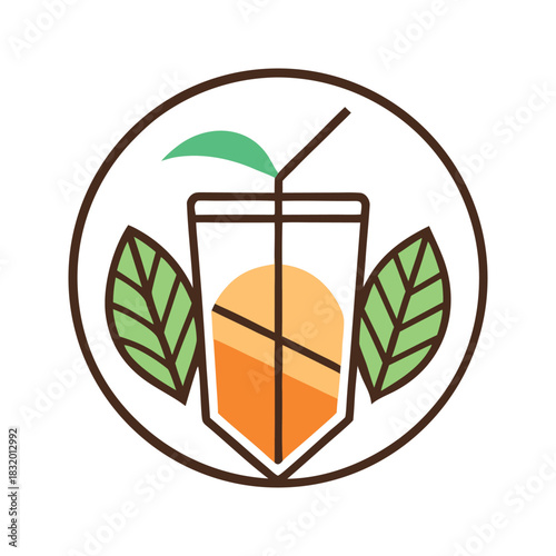 minimalist drinks logo