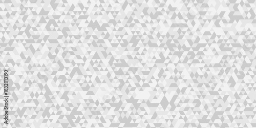 Modern low polygon abstract paper design. white and gray pattern square background. Geometric print composed of triangles. white triangle tiles pattern mosaic wallpaper background.	