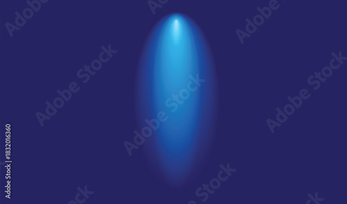 Abstract blue light beam on dark blue background
