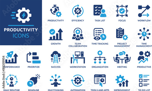 productivity, efficiency, task list, focus, workflow, growth, team collaboration, time tracking, project management, time management, performance, prioritize, success, workstation, organization, meeti