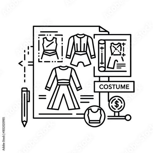 Costume Design and Production Planning Icon