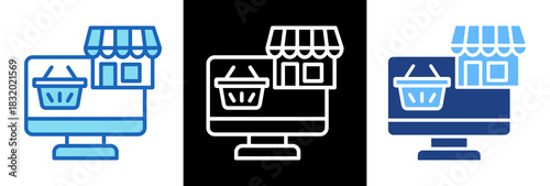 Online Marketplace triplestyle icon