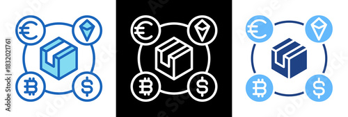 Blockchain Trade triplestyle icon