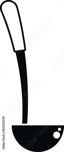Ladle icon for serving liquids like soup or stew in the kitchen