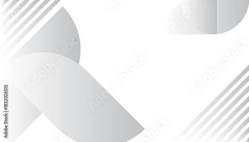 This artwork displays a series of smooth, flowing shapes and lines in various shades of gray. The abstract design creates a modern and stylish feel suitable for diverse applications.