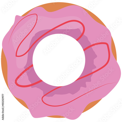 Strawberry Glazed Doughnuts, baked doughnuts.