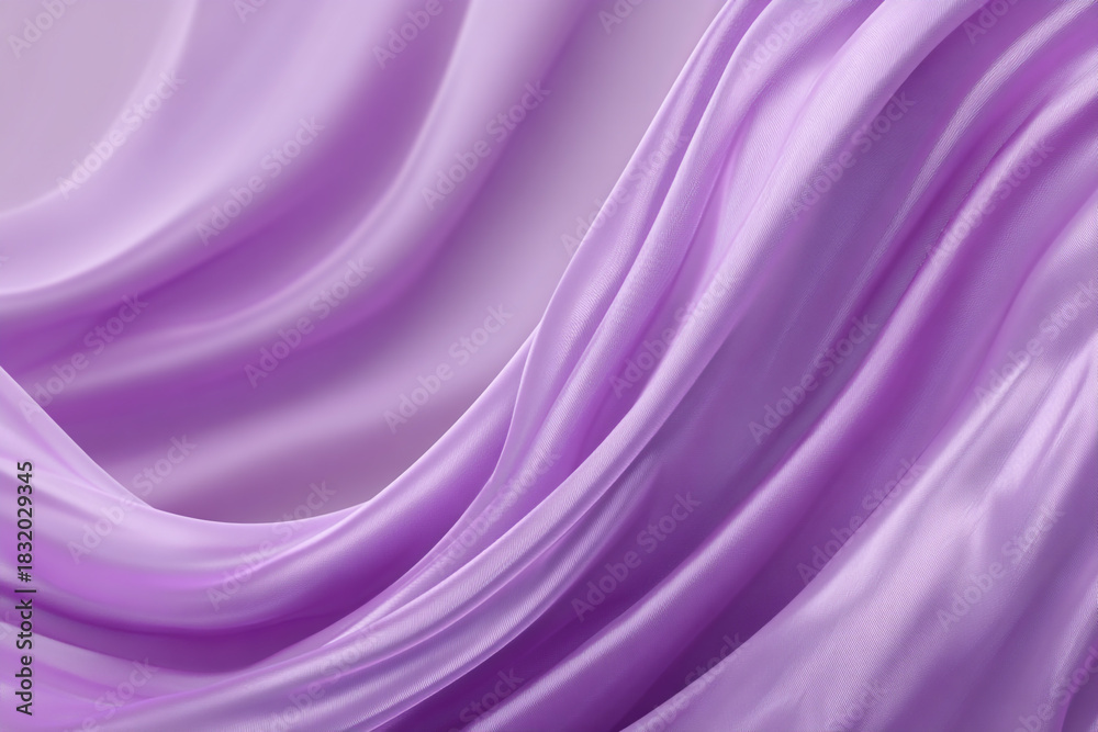 Obraz premium smooth flowing lavender fabric background