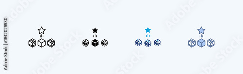 Product Differentiation Multiple Icon Illustration Vector