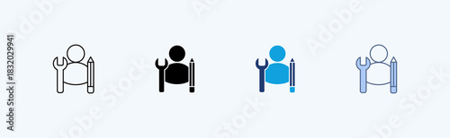 Service Design Multiple Icon Illustration Vector