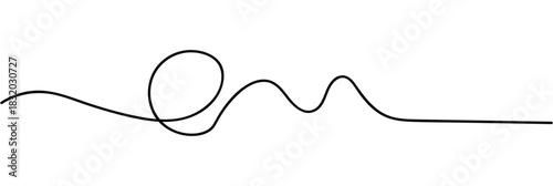 Own Created Squiggle line design element. vector file illustration. isolated on white background.