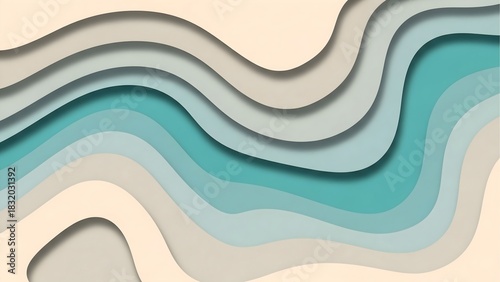 Abstract layered waves background vector design for wallpaper and graphic design projects one hundred
