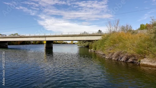 Wallpaper Mural drone clip of Bridge over the snake river in Idaho Torontodigital.ca