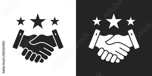 Relationship Icon In Black And White Glyph Style