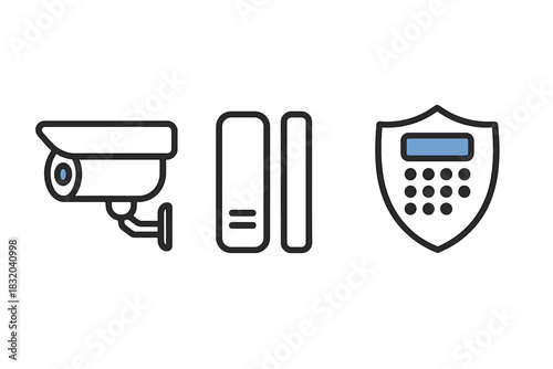 Security surveillance equipment used to protect properties and enhance safety in various environments