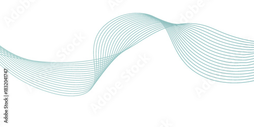 Vector abstract background with dynamic blue waves.