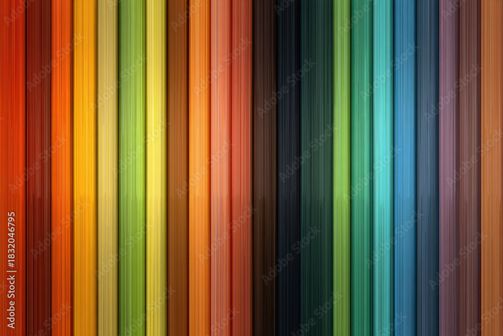 Obraz premium vibrant rainbow of colorful vertical stripes abstract background