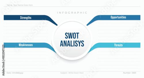 column diagram SWOT analysis business strategy planning presentation infographic template, success, goal, opportunity, Vector illustration