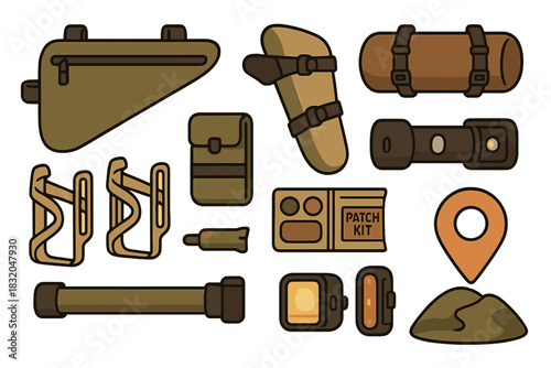 Essential camping gear and tools for outdoor adventures during summer trips