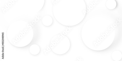 White and grey abstract modern circle background. abstract white circle shape with digital hi tech concept background technology. Presentation slide template. Glowing circle lines design .