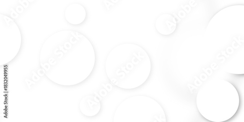 White and grey abstract modern circle background. abstract white circle shape with digital hi tech concept background technology. Presentation slide template. Glowing circle lines design .