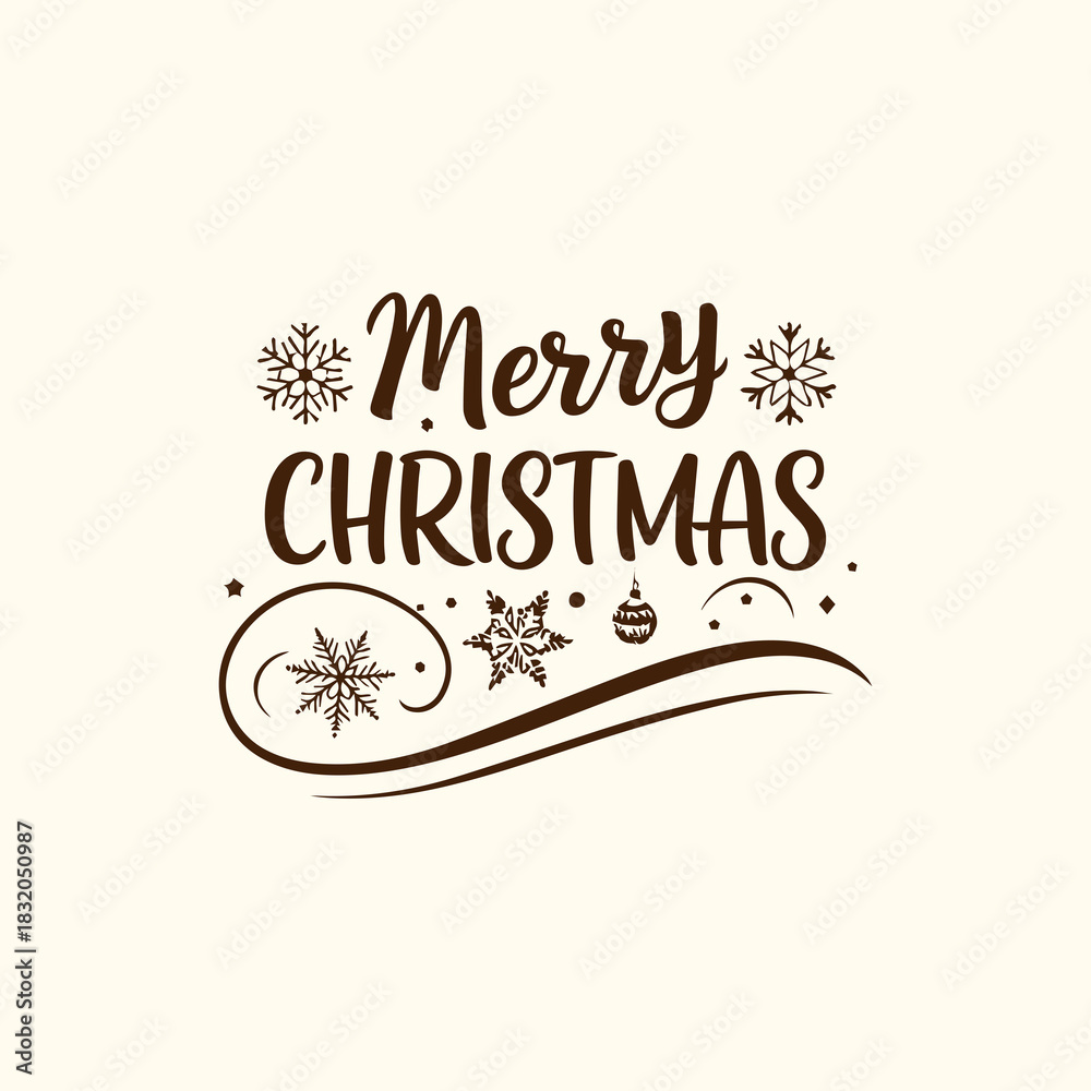 Fototapeta premium Christmas Lights Typography