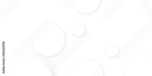 White and grey abstract modern circle background. abstract white circle shape with digital hi tech concept background technology. Presentation slide template. Glowing circle lines design .