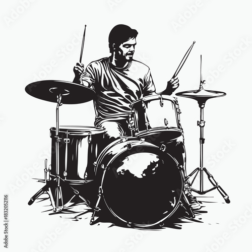 drummer in action